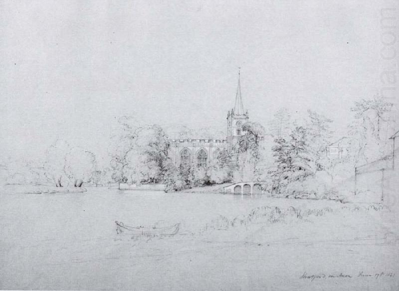 Parish church,Stratford-upon-Avon,England, Asher Brown Durand